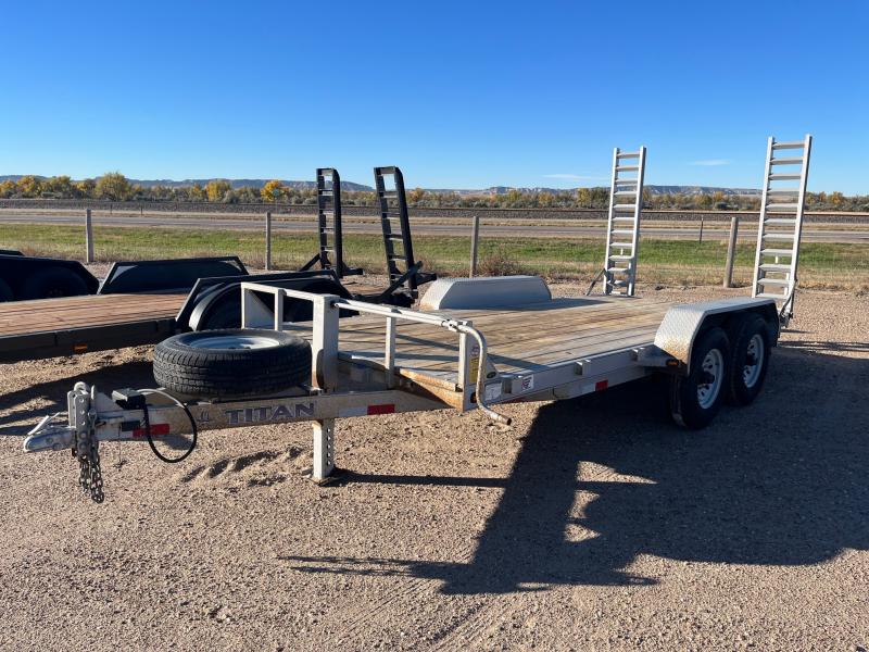 2019 Titan Trailers 16' Utility Flatbed Trailer Bunkhouse Trailer Sales Scottsbluff, NE