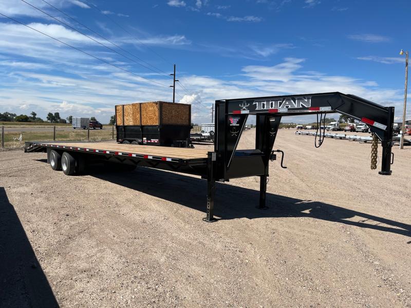 2022 Titan Trailers 36' Ruff Neck Flatbed Trailer Bunkhouse Trailer