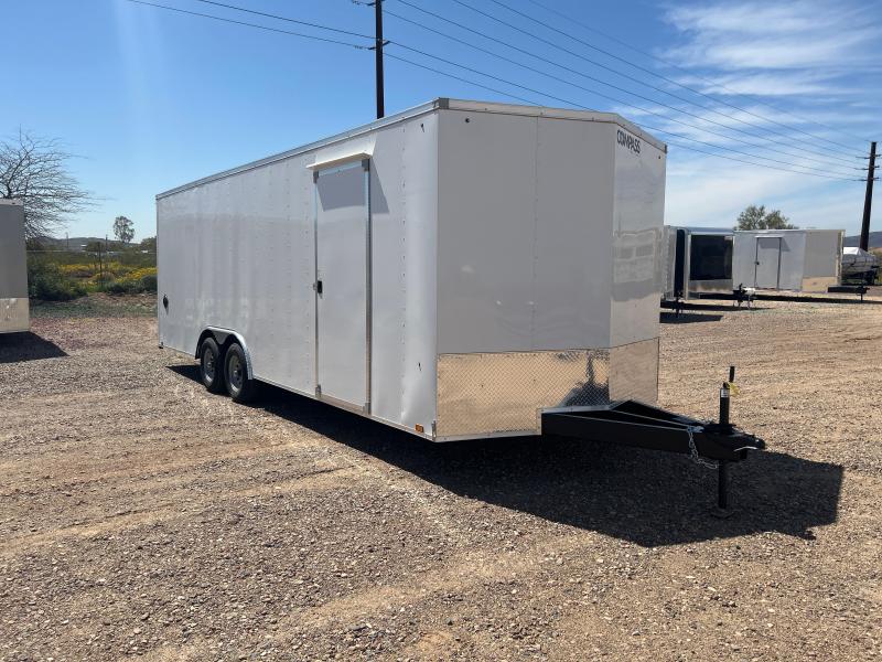 2023 Compass Jasper 8.5X24 Cargo / Enclosed Trailer Flatbed, Dump