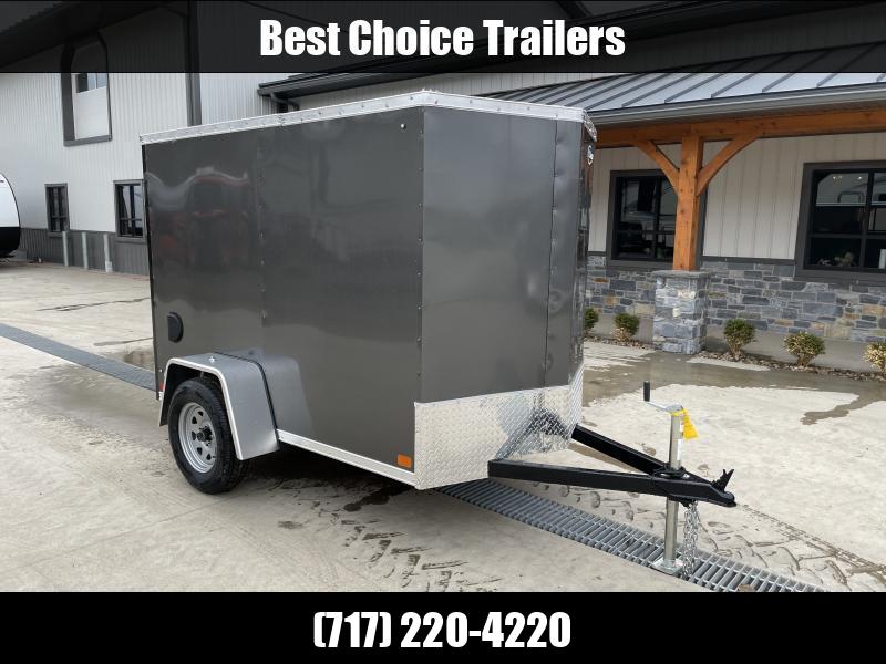 2023 ITI Cargo 5x8' Enclosed Cargo Trailer 2990 GVW * SILVER EXTERIOR * .030 SEMISCREWLESS * 1