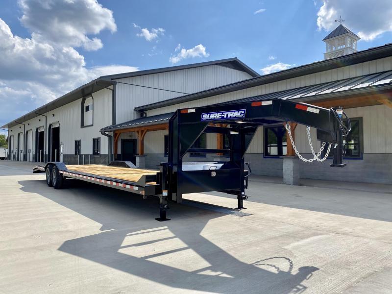 2023 SureTrac 102x34' Gooseneck Car Hauler Equipment Trailer 14000