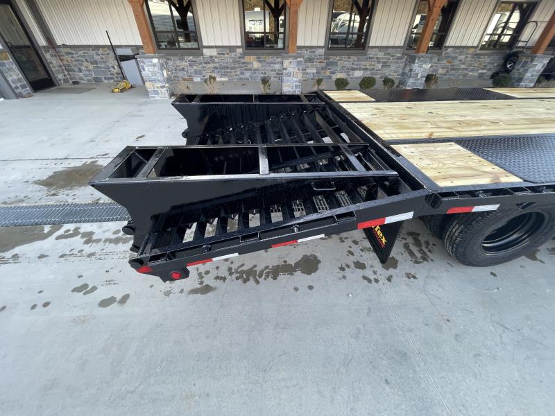 2023 Big Tex Trailers 22PH 102x25' Pintle Beavertail Deckover Trailer 23900 GVW * 10K DEXTER