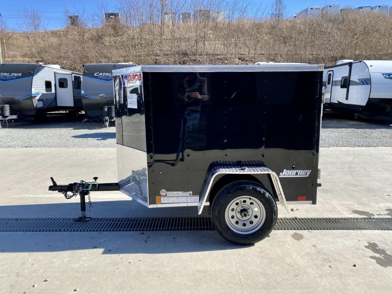 2023 Pace American 4x6' Enclosed Cargo Trailer 2000 GVW * BLACK EXTERIOR * SLANT VNOSE * .030