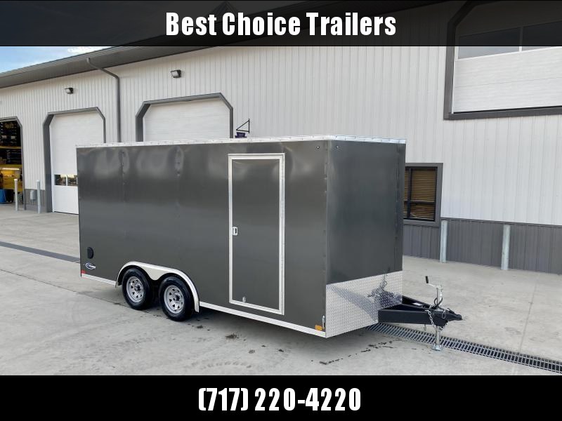 2023 ITI Cargo 8.5x16 Enclosed Car Hauler Trailer 7000 GVW * 7' HEIGHT UTV PKG * CHARCOAL