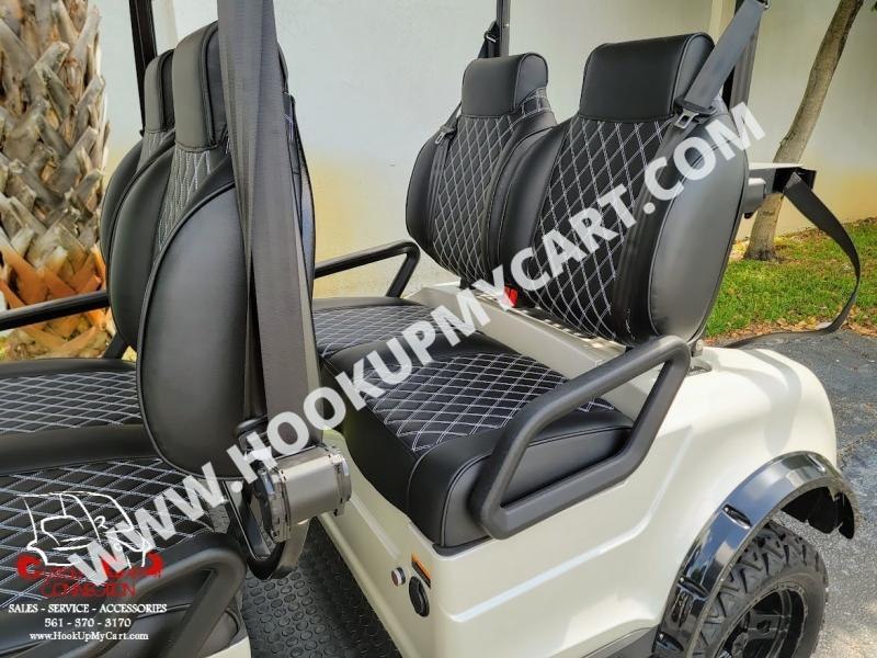 2023 EPIC E40FL 4 Seater Golf Cart White Pearl Golf Carts for Sale