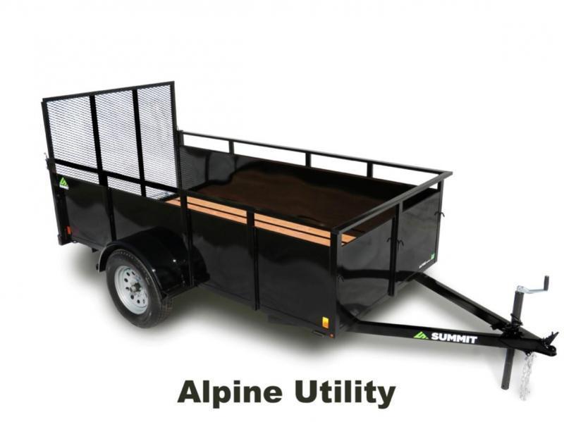 2024 Summit 4' X 8' Alpine Utility Utility Trailer Freeway Trailer