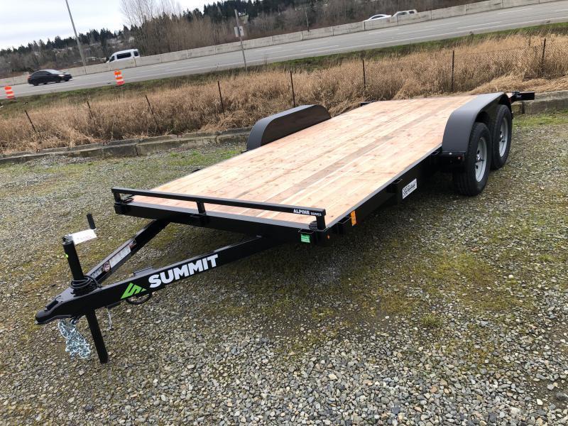 2023 Summit 7' X 18' Alpine Flatbed w/ Removable Fenders Washington