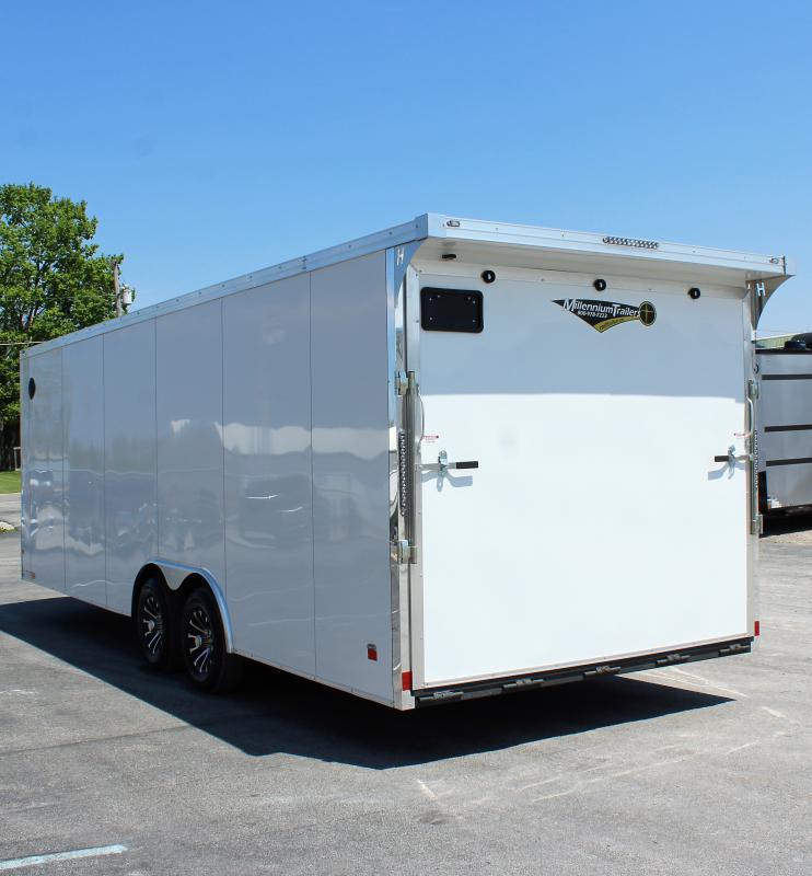 Enclosed Car Hauler 2024 24' Finished Interior & Rear Wing