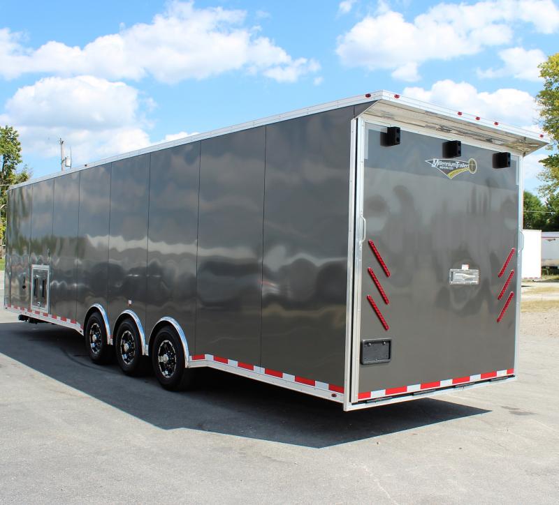 Enclosed Car Trailer Full Bathroom 34' w/Electric Awning & A/C 0345