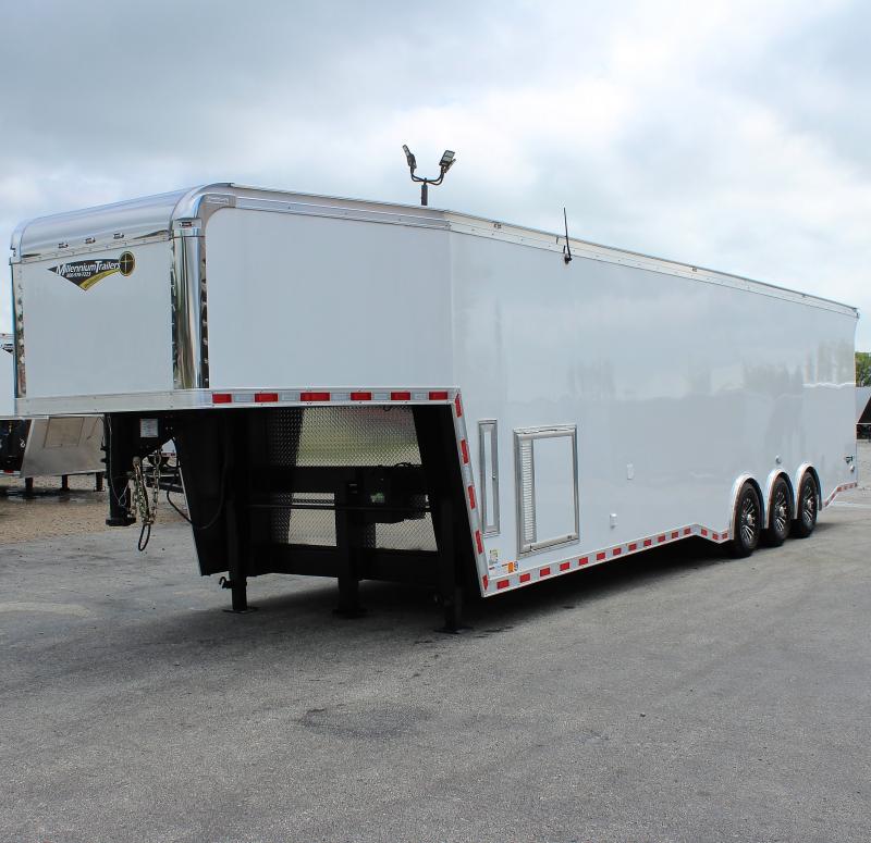 Enclosed Gooseneck Trailer 2024 40' LOADED 7 ft. 4 in. Interior 3844