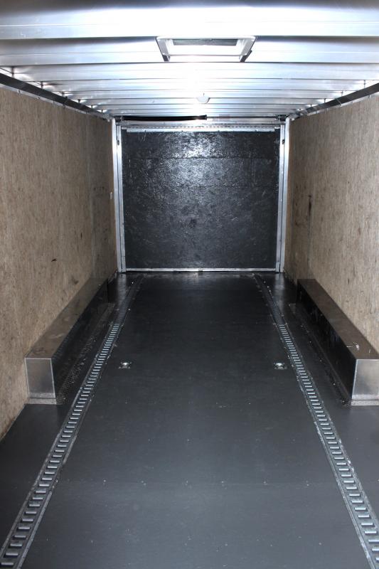 Used Enclosed Car Trailer For Sale 2021 24' Aluminum Silver Star w/Rear