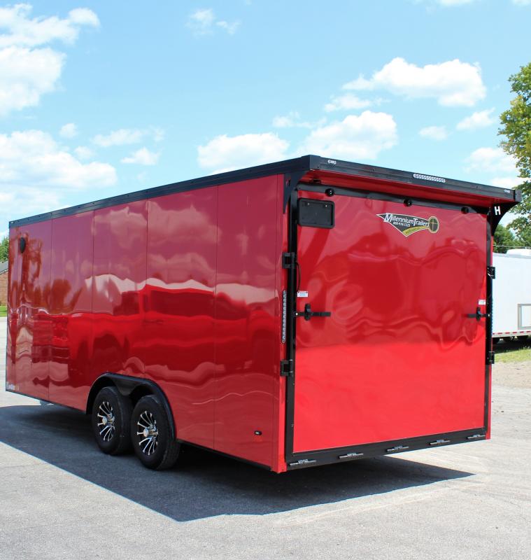 Enclosed Car Hauler 2024 20' w/BlackOut Pkg. Millennium Trailers Custom Trailer Designs