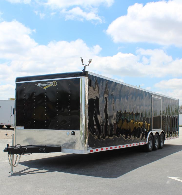 Enclosed Car Hauler 2024 34' w/Escape Door & Recessed Floor ETrack