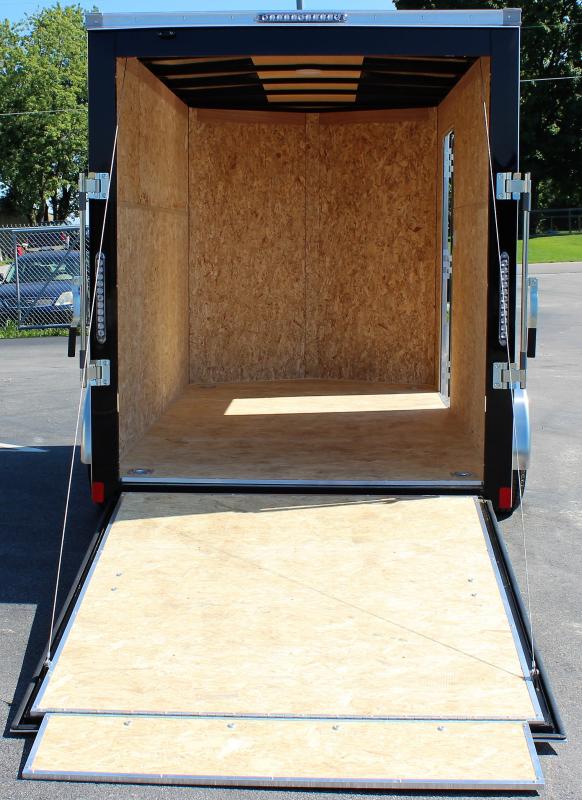 Enclosed Motorcycle Trailers For Sale 2023 6' x 12' Ramp Door Aluminum
