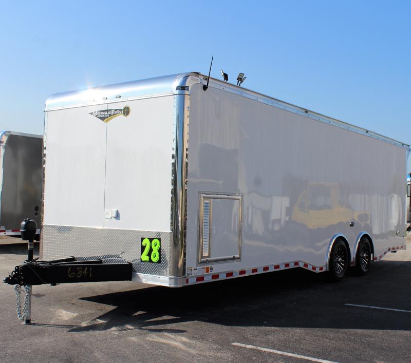 Enclosed Car Trailer Loaded 2024 28' w/BurnOut Package 6841