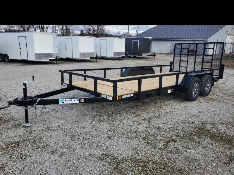 2022 STEEL 7X18 TANDEM AXLE RAMP Mid City Trailers Enclosed, Dump