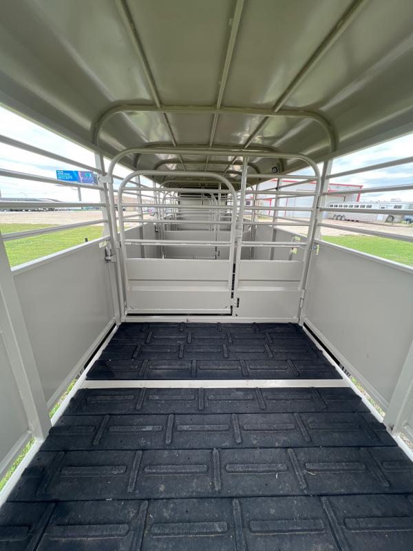 2023 Rhino Trailers 32'x 6'8" Steel Livestock Trailer with rubber