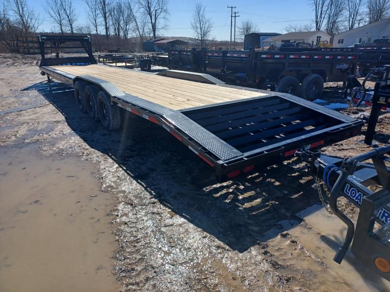 2024 RawMaxx 102x40' TriAxle Gooseneck Car Hauler Trailer Stacker