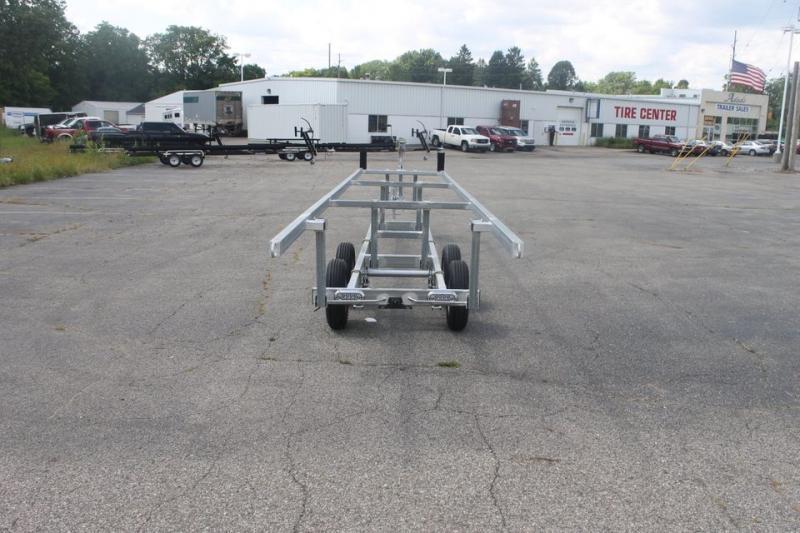2023 Wolverine Trailers AllPro Pontoon Trailer 24' Tandem CrankUps Watercraft Trailer Adado