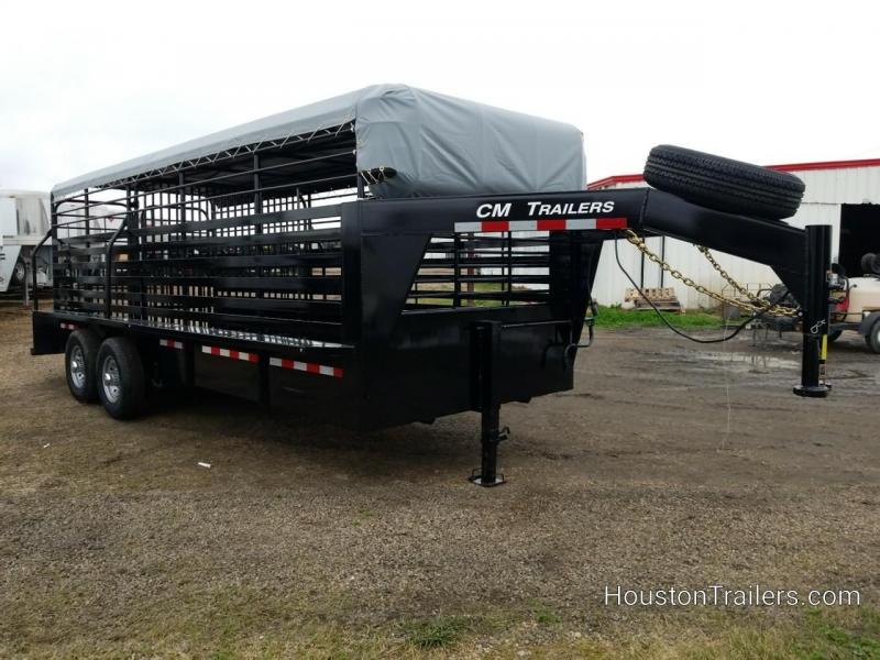 2019 CM Trailers 20' Brush Buster BT Livestock Trailer CM75 Houston