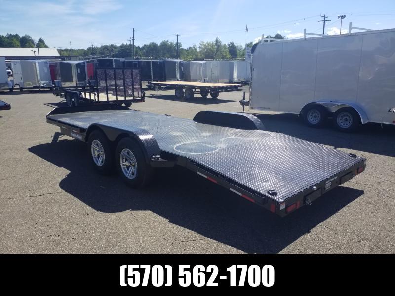 2023 Sure Trac 7X20 10K STEEL DECK SLIDE OUT RAMPS Car Hauler 