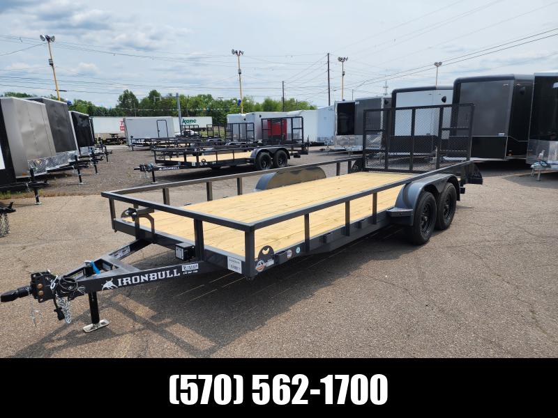 2023 Iron Bull 7X18 7K HEAVY DUTY Utility Trailer Flatbed utility and enclosed cargo