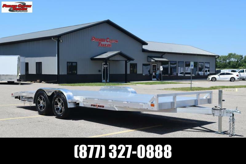 SPORT HAVEN 20' DELUXE ALUMINUM OPEN CAR HAULER Custom Enclosed and