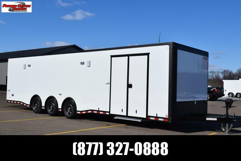 BRAVO 8.5x32' STP ENCLOSED RACE TRAILER w/ TRIPLE 6000 AXLES Custom Enclosed and Open Trailers