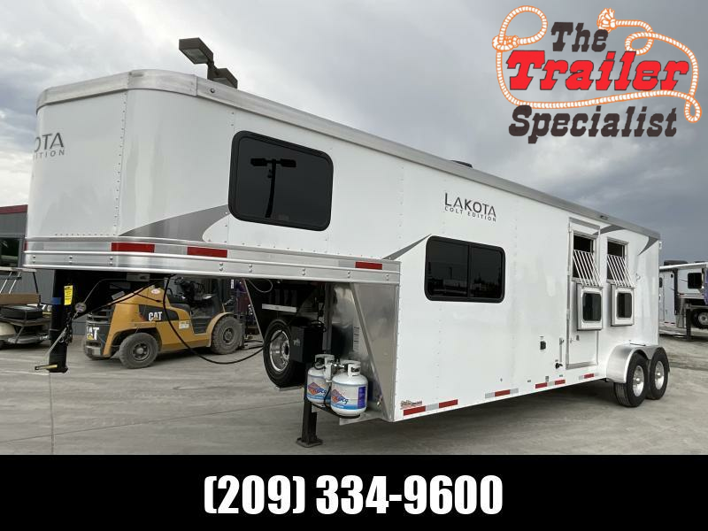 NEW 2024 Lakota AC29 Colt Edition 9' 2 horse GN LQ Horse Trailer Horse Trailers For Sale Near Me