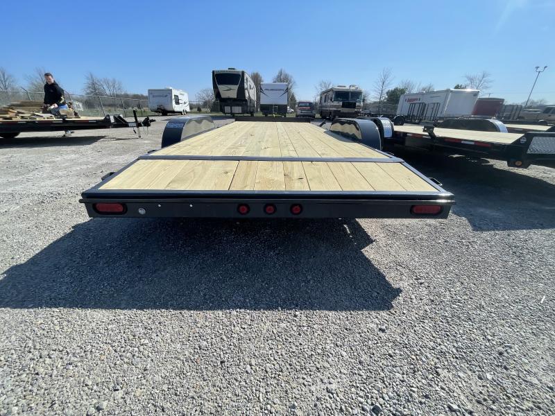 7x20 Car Hauler Tandem Axle w/ Ramps PJ Trailers in OH Flatbed