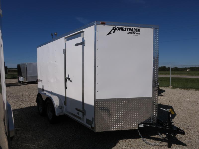 Homesteader 7x12 TA7 Enclosed Trailer w/ Ramp Door Side Wall Vents