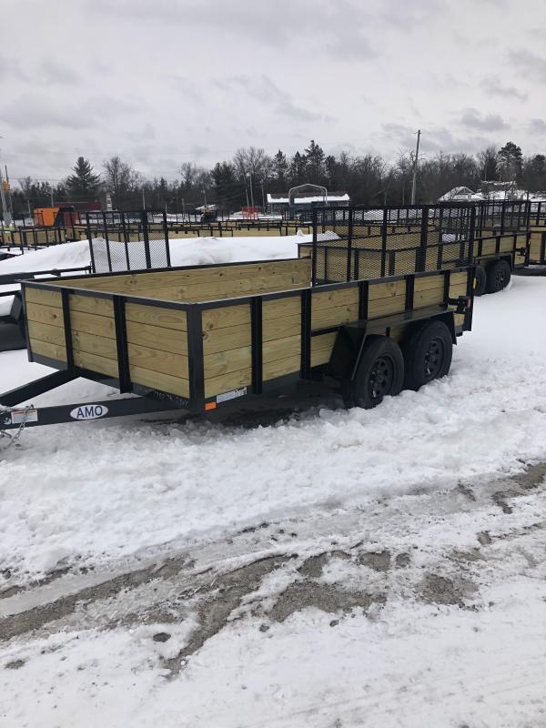 2023 AMO 82 x 14 Landscape Trailer Utility, Car, Clearance, Gooseneck