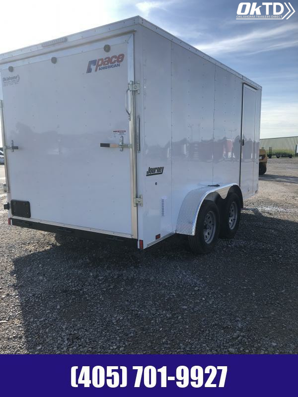 Enclosed Cargo Trailer Pace American 7 X 14 7k Oklahoma Trailers