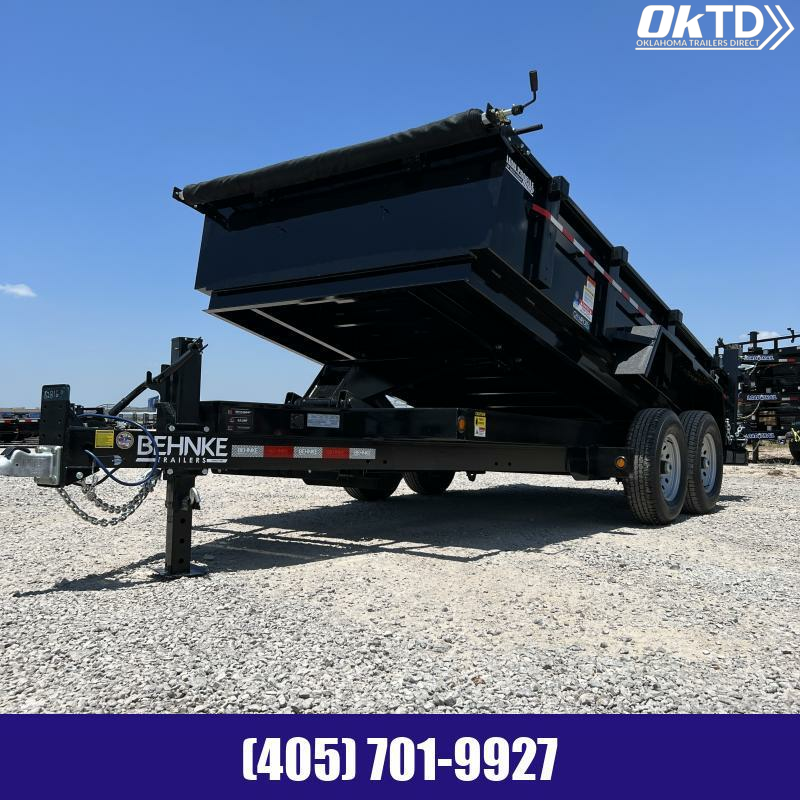 2022 Behnke 83" x 14' Tandem Axle 14K GAWR Dump Trailer Oklahoma
