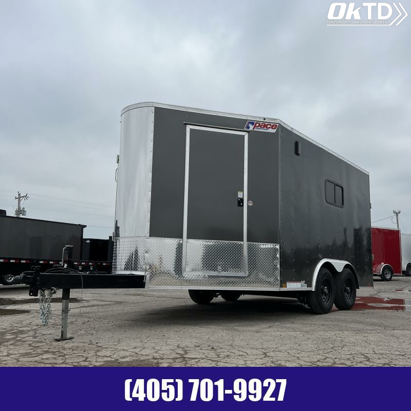 Enclosed Cargo Trailer Pace American 8.5 X 17 10k Oklahoma Trailers