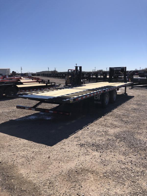 Flatbed Deckover Trailer Behnke 8.5 X 30 24k Oklahoma Trailers Direct