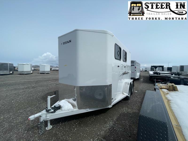 2023 Titan Trailers 2H AVALANCHE Horse Trailer Two Horse Trailers For