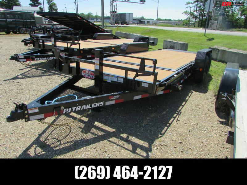 New 2024 PJ TRAILERS 22' T8 14K GVWR TILT EQUIPMENT TRAILER STOCK ID