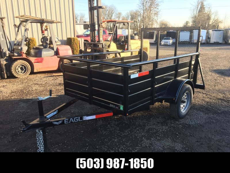 5x8 Single Axle 3k Utility Trailer w/ Full Width Ramp Gate BLOWOUT