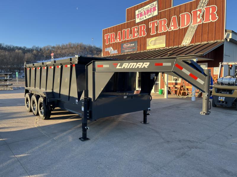 2023 Lamar Trailers 83X16 Gooseneck Dump Trailer Load Trail Trailers Largest Dealer Auto and