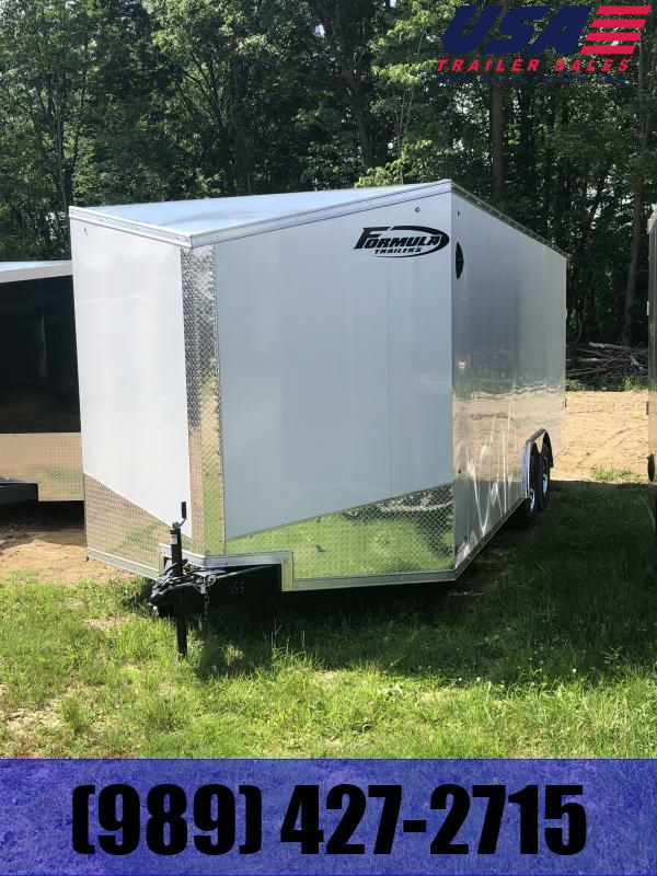 2023 Formula 8.5X20 WHITE Enclosed Cargo Trailer Utility, Car
