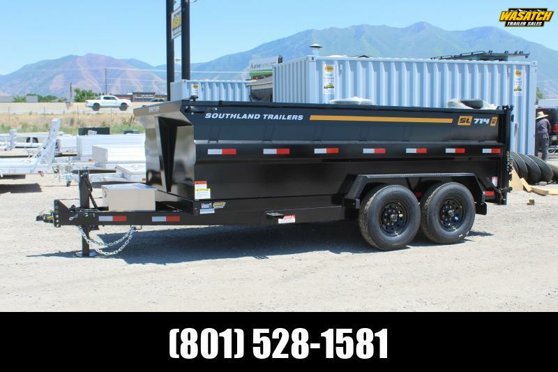 Southland Trailers 7x14 16k High Side Dump Trailer Wasatch Trailer