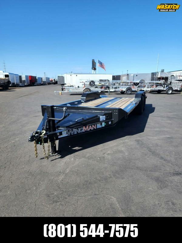 2023 RawMaxx WMX 7X20 Wood Deck Equipment Trailer Wasatch Trailer