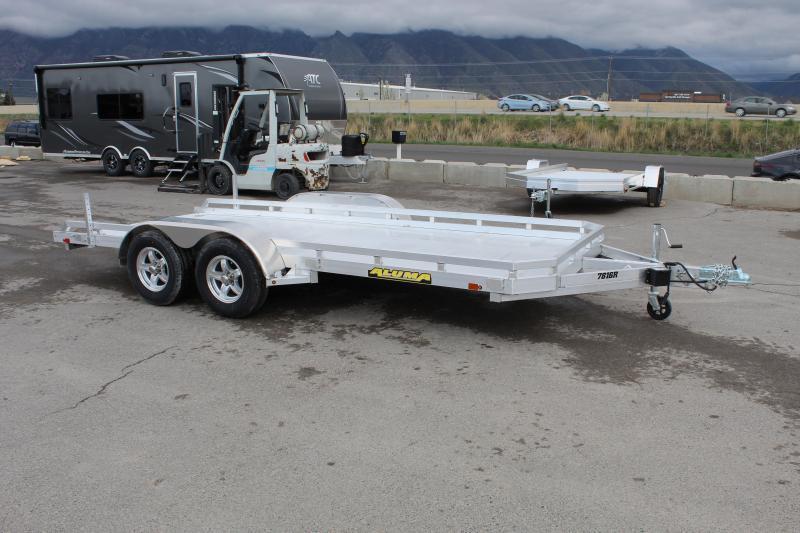 Aluma 7816TA Aluminum Utility Trailer Wasatch Trailer Sales Layton & Springville Utah