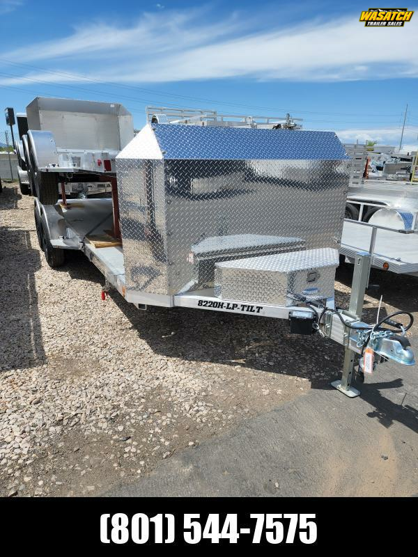 2024 Aluma 8220 HLP Tilt Utility Trailer Wasatch Trailer Sales