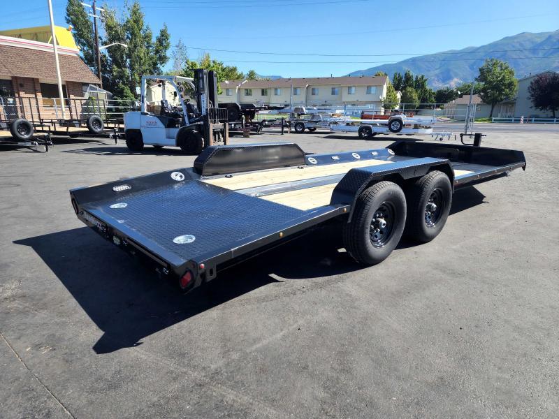 2023 RawMaxx 7X20 WMX Wood Deck Equipment Trailer Wasatch Trailer