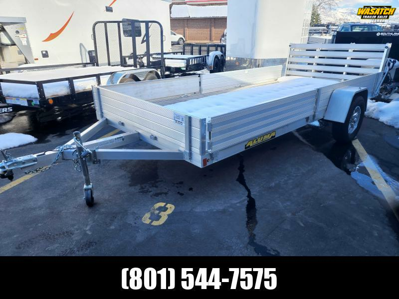 2024 Aluma 8114 SR Utility Trailer Wasatch Trailer Sales Layton & Springville Utah Trailer