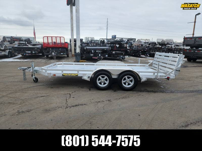 2024 Aluma 7814 BiFold Utility Trailer Wasatch Trailer Sales