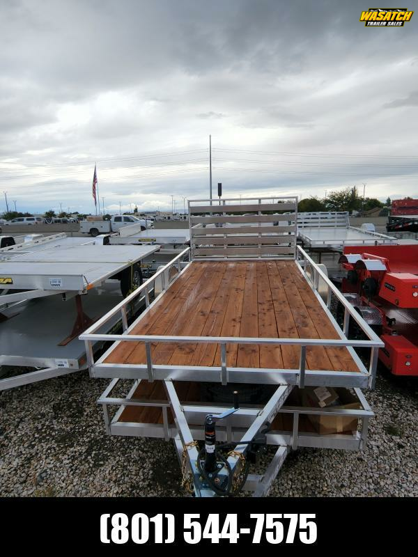 2024 Rover Trailers 7X14 Aluminum Utility Trailer Wasatch Trailer