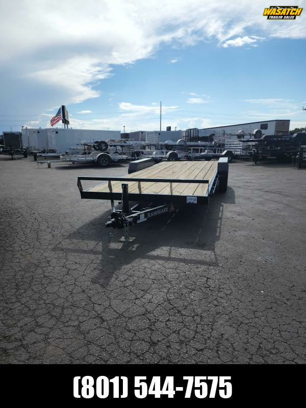 2022 RawMaxx 7X20 Wood Deck Equipment Trailer Wasatch Trailer Sales